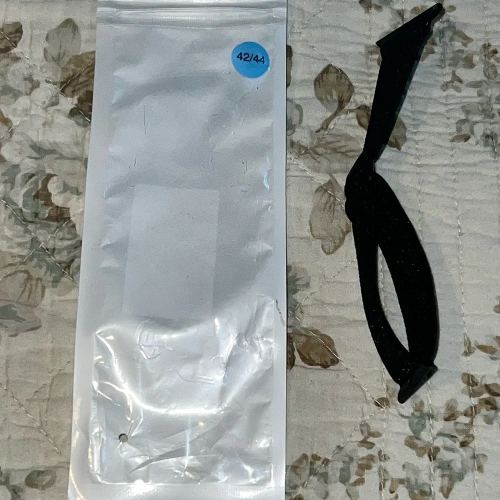 Black Elastic Nylon Band Apple Watch 42/44mm Strap